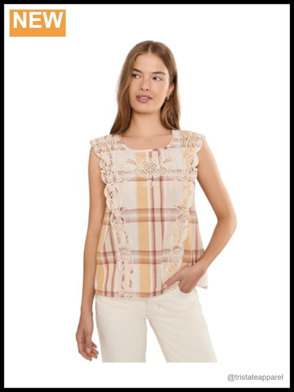Petite Cap Sleeve Dolman Embroidered Woven Top Blouse